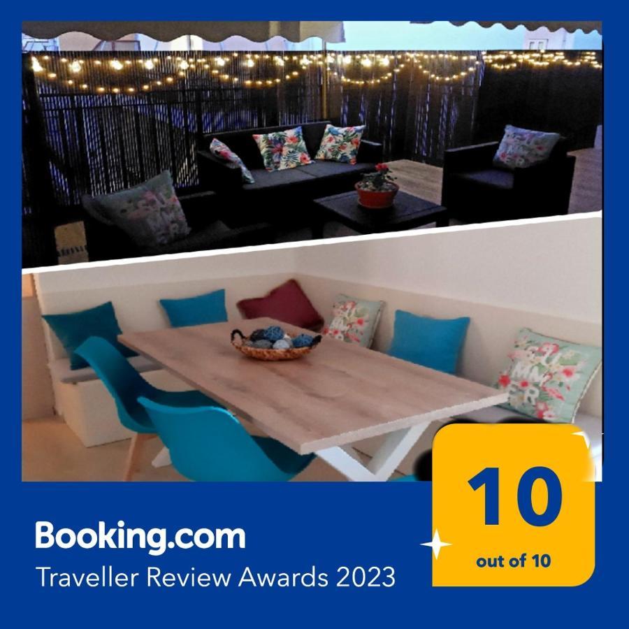 לוטראקי Central Apartment Near The Beach With Huge Private Terrace מראה חיצוני תמונה