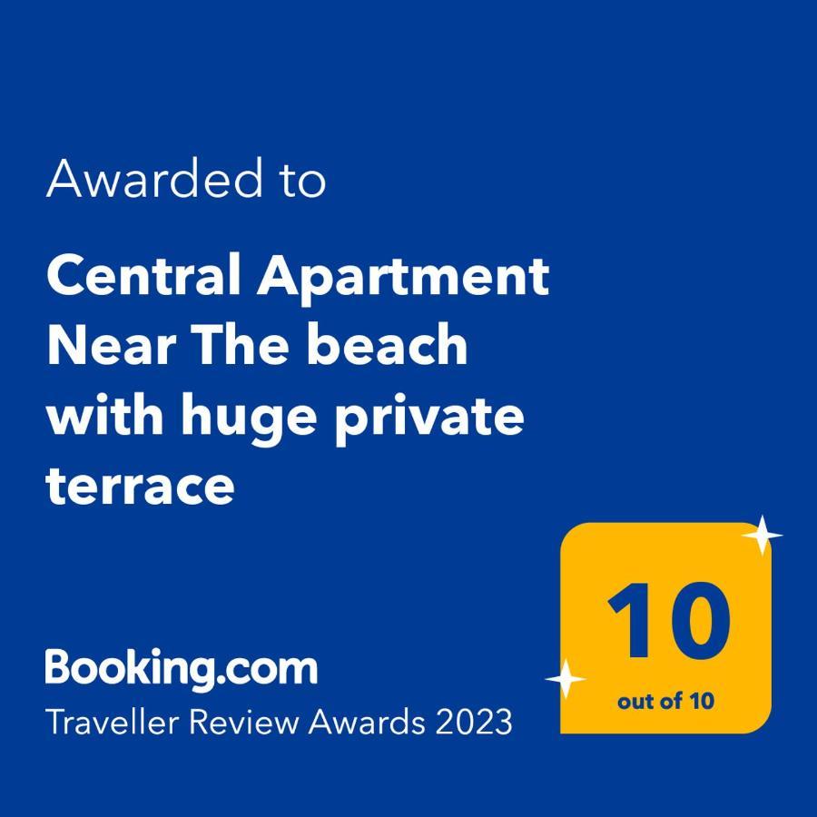 לוטראקי Central Apartment Near The Beach With Huge Private Terrace מראה חיצוני תמונה