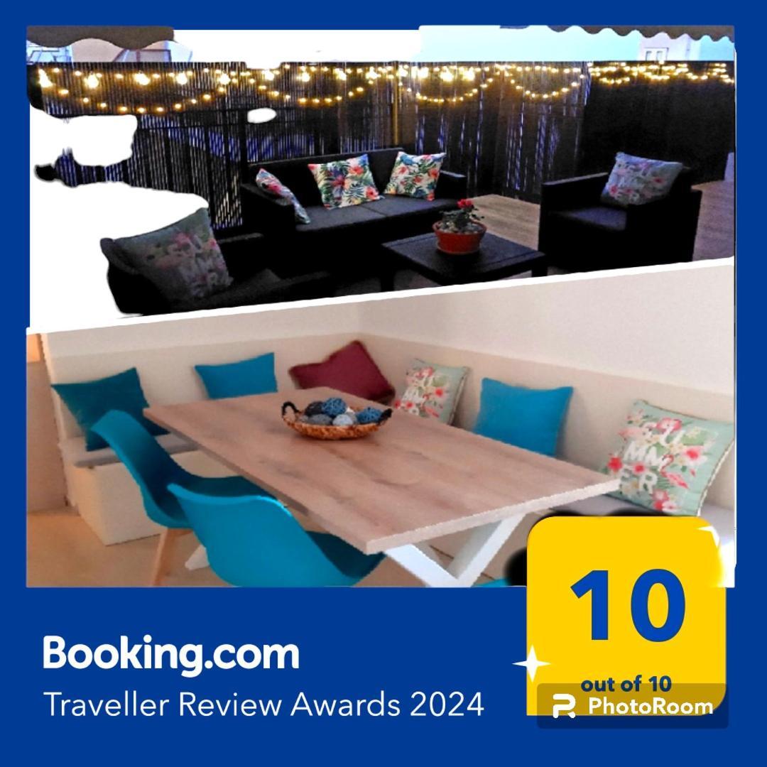 לוטראקי Central Apartment Near The Beach With Huge Private Terrace מראה חיצוני תמונה